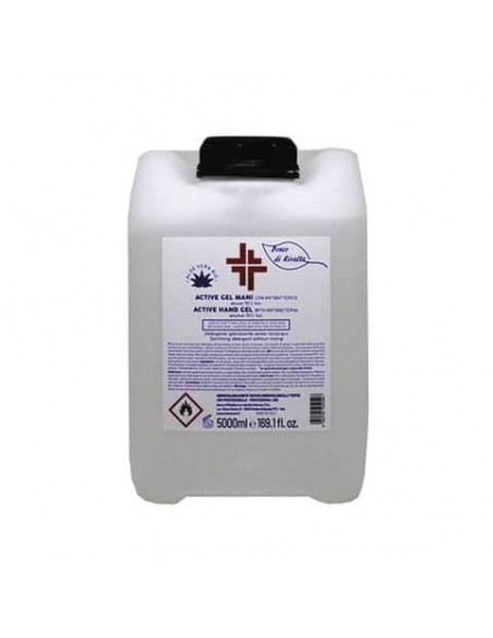 Gel igienizzante mani (alcol 70%) 5.000 ml - Active linea Bosco di Rivalta - trasparente - profumo di agrumi