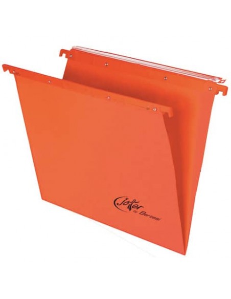 Cartelle sospese orizzontali per cassetti Linea Joker 39 cm fondo V - arancio conf. 25 pezzi 400/395 LINK - A2