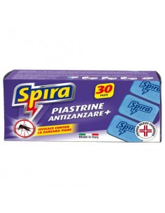 Piastrine antizanzare Spira per elettroemanatori a piastrine e bi-uso in conf. da 30 - 10254