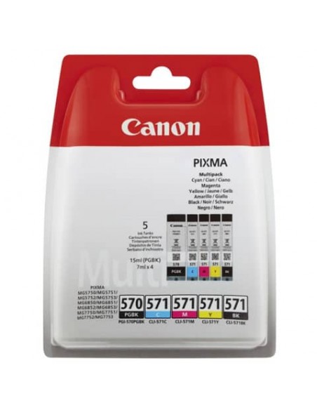 Cartuccia inkjet PGI-570/CLI-571 Canon Nero-ciano-magenta-giallo 0372C004
