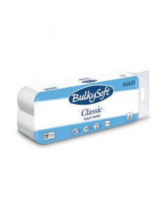 Carta igienica in cellulosa Bulkysoft Classic 145 strappi 2 veli -  bianco Conf. 10 rotoli - 66600.E20