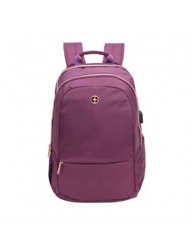 Zaino Effective Swiss Digital Design 2 scomparti 42x29x14 cm capienza 17 L - viola - f000066