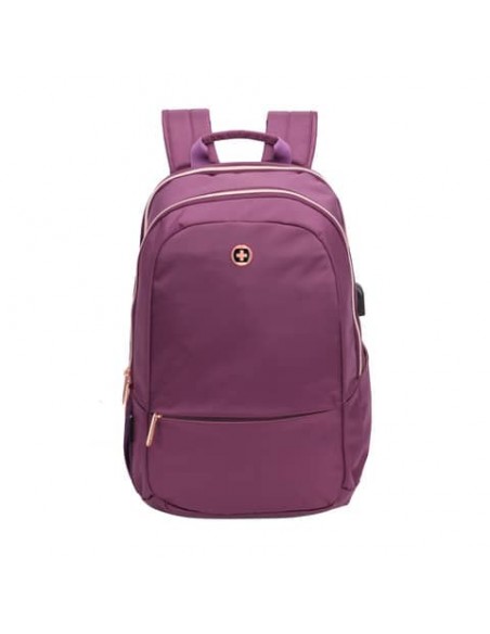 Zaino Effective Swiss Digital Design 2 scomparti 42x29x14 cm capienza 17 L - viola - f000066