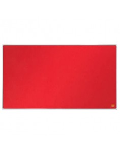 Pannello in feltro Nobo Widescreen Impression Pro 32'' 710x400 mm rosso 1915419