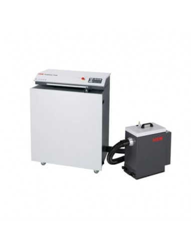 Macchina perfora cartoni HSM Profipack P425 con adattatore per depolverizzatore 220 V - grigio chiaro/ferro - 1531054