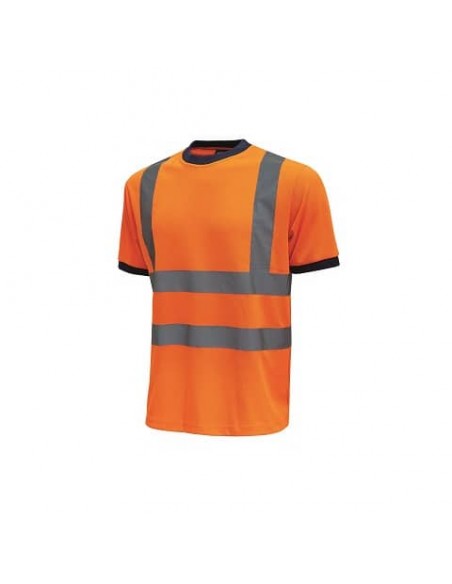 EC - T-Shirt alta visibilità Glitter U-Power cotone-poliestere arancio fluo - Taglia XXL - HL197OF GLITTER XXL