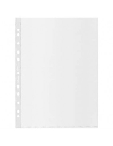 Buste a perforazione universale Esselte Office f.to A4 100% riciclate trasparenti - conf. 100 pezzi - 627493