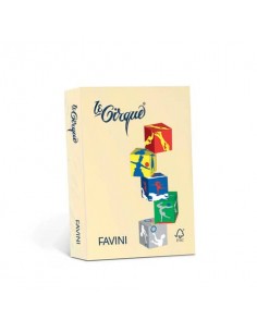 Carta colorata Favini Le Cirque A4 160  g/m² colori tenui Giallo 100 - risma da 250 fogli - A742304