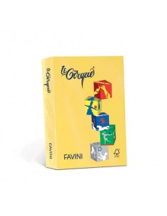 Carta colorata Favini Le Cirque A4 160  g/m² colori forti Giallo Sole 202 - risma da 250 fogli - A74B304