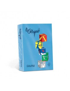 Carta colorata Favini Le Cirque A3 160  g/m² colori forti Azzurro reale 204 risma da 250 fogli - A74G223