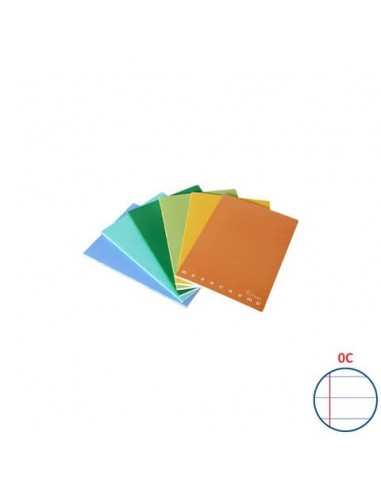 Quaderno Pigna Maxi Monocromo Green 42 ff 80 gr - A4 rigatura OC - copertine assortite - conf. 10 pezzi - 02309780C