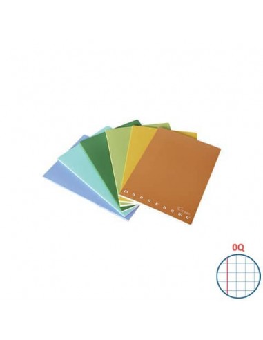 Quaderno Pigna Maxi Monocromo Green 42 ff 80 gr - A4 rigatura OQ - copertine assortite - conf. 10 pezzi - 02309780Q