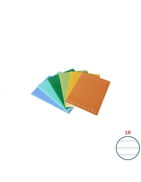 Quaderno Pigna Maxi Monocromo Green 42 ff 80 gr - A4 rigatura 1R - copertine assortite - conf. 10 pezzi - 02309781R