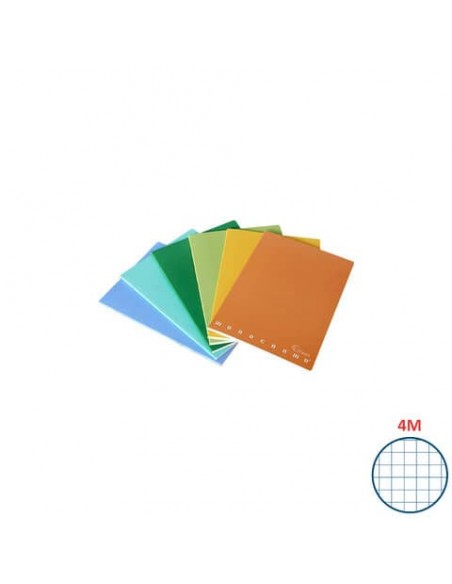 Quaderno Pigna Maxi Monocromo Green 42 ff 80 gr - A4 rigatura 4M - copertine assortite - conf. 10 pezzi - 02309784M