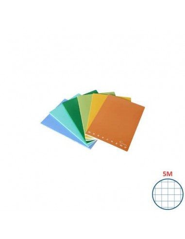 Quaderno Pigna Maxi Monocromo Green 42 ff 80 gr - A4 rigatura 5M - copertine assortite - conf. 10 pezzi - 02309785M