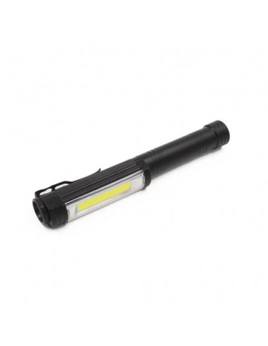 Torcia in alluminio da lavoro CalamitoNero Led con magnete e clip Luce quadra nero - EL034EXPO