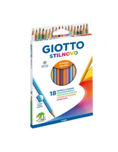 Matite colorate Giotto Stilnovo assortiti Astuccio da 18 - 27820000
