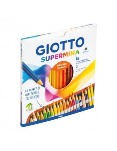 Matite colorate GIOTTO Supermina assortiti conf. 18 pezzi + 2 matite Lyra Temagraph HB - 236300