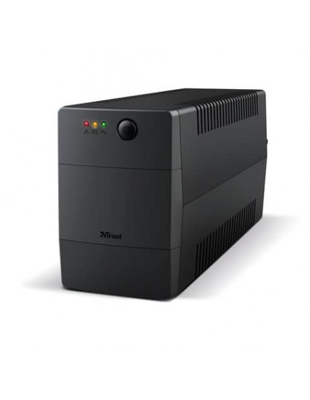 Gruppo di continuità (UPS) PAXXON 800VA Trust con batteria integrata - 2 prese nero - 23503