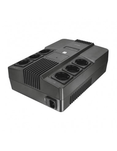 Gruppo di continuità (UPS) MAXXON POWERSTRIP 800VA Trust 6 prese a parete - nero - 23326