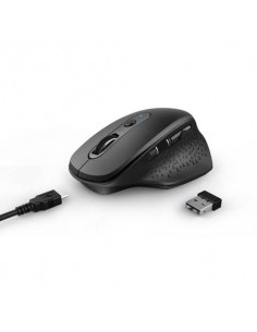 Mouse ergonomico ricaricabile wireless Trust OZAA ricevitore USB A 2.0 - portata 10 m - nero - 23812