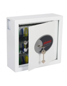 Cassaforte portachiavi 30 ganci Security Italia Cygnus bianco serratura a chiave bianco - KS0031K