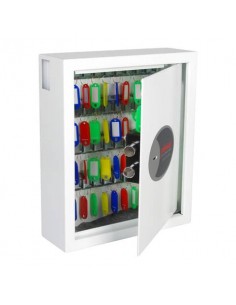 Cassaforte portachiavi 48 ganci Security Italia Cygnus bianco serratura a chiave bianco - KS0032K