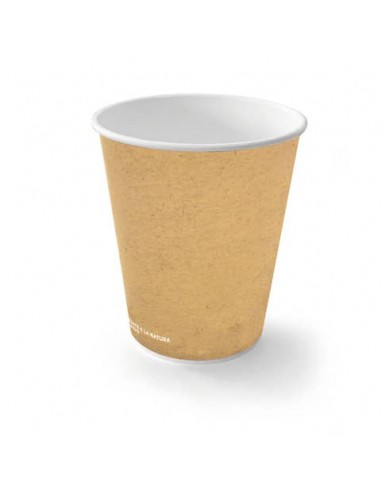 Bicchiere 9 oz (300 ml)  in cartoncino Bio Scatolificio del Garda Avana - Conf. 50 pezzi - 311-65