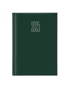 Agenda 2025 Giornaliera S/D abbinati 17x24 cm Gommato verde 25-647B00404C
