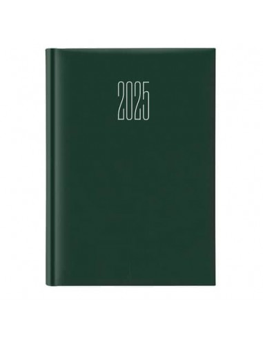 Agenda 2025 Giornaliera S/D abbinati 17x24 cm Gommato verde 25-647B00404C