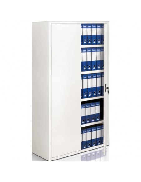 Armadio in metallo a porte battenti 610 - 100x45x200 cm Tecnical 2 bianco