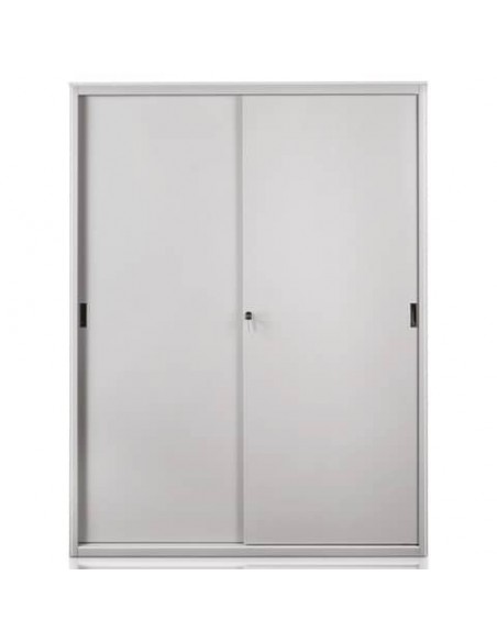 Armadio in metallo a porte scorrevoli 615 - 150x45x200 cm Tecnical 2 grigio