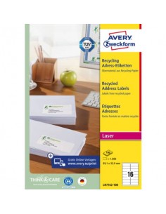 Etichette in carta riciclata bianca per buste e pacchi Avery 99