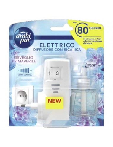 Starter Kit diffusore elettrico più ricarica Ambi Pur Lenor 20 ml Risveglio primaverile - AH95