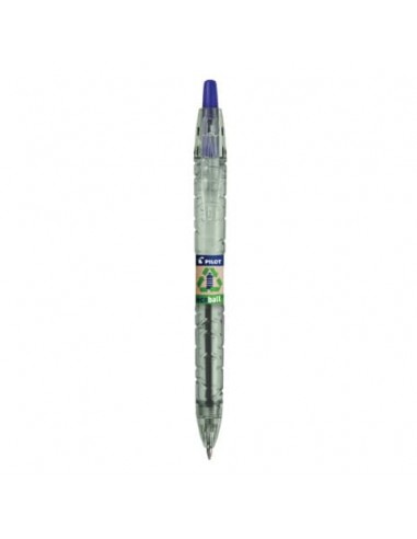 Penna a sfera a scatto Pilot ecoball B2P ricaricabile - punta 1 mm - inchiostro a base d'olio - blu - 040177