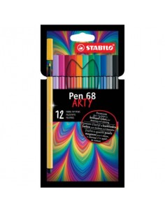 Pennarelli Stabilo Pen 68 arty - tratto 1 mm - colori assortiti Conf. 12 pezzi - 6812-1-20