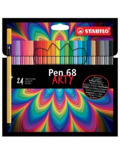 Pennarelli Stabilo Pen 68 arty - tratto 1 mm - colori assortiti - Conf. 24 pezzi - 6824-1-20