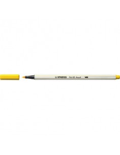 Pennarello Stabilo Pen 68 brush - punta a pennello - M 1 mm giallo 568/44