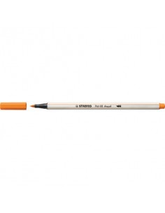 Pennarello Stabilo Pen 68 brush - punta a pennello - M 1 mm arancio 568/54