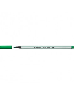 Pennarello Stabilo Pen 68 brush - punta a pennello - M 1 mm verde smeraldo 568/36