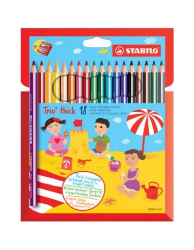 Matite colorate ergonomiche Stabilo Trio thick - mina 4