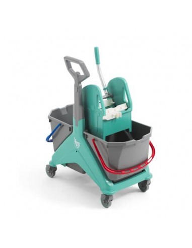 Carrello per pulizie TTS Nickita Tec - 25 + 25 Lt  - verde 00006161VE