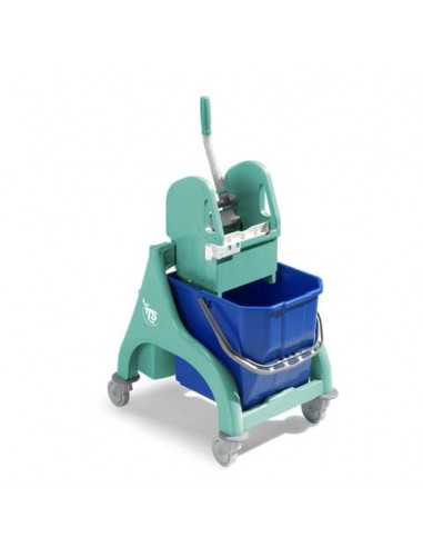 Carrello per pulizie TTS Nick Tec singolo - 25 Lt - verde 00006049