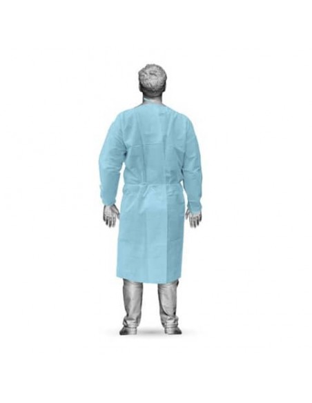 Camice visitatore DPI Cat. 1 Mister Care in PP - taglia unica - azzurro - confezione 10 pezzi - 34851