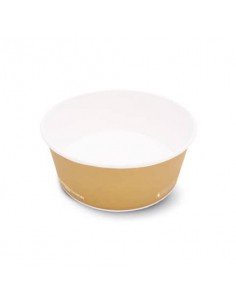 Contenitore Fast Food Scatolificio del Garda S120 Biopol laminato Biopolimero Ø185xH.66 mm avana cf. 40 pezzi S120-65