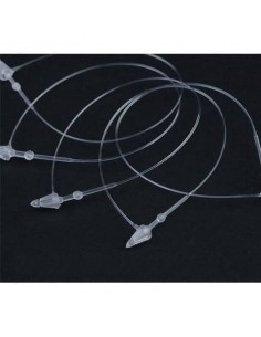 Fili appendi cartellini a chiusura manuale Printex - 75 mm - colore naturale confezione da 5000 pezzi  FSC75