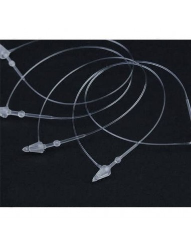 Fili appendi cartellini a chiusura manuale Printex - 75 mm - colore naturale confezione da 5000 pezzi  FSC75