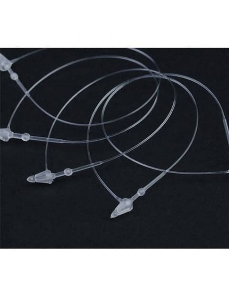 Fili appendi cartellini a chiusura manuale Printex 225 mm - colore naturale confezione da 5000 pezzi - FSC225