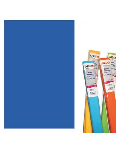 Rotolo di Carta crespa - 50x250 cm - 40 g/m² Deco blu 10713/14