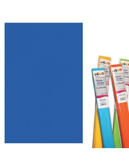 Rotolo di Carta crespa - 50x250 cm - 40 g/m² Deco blu 10713/14